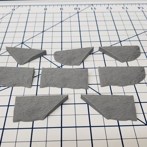 Cavern Style - Edge Tile Set - DragonLock - DND - Pathfinder - RPG - Dungeon & Dragons - 28 mm / 1&quot; - Terrain - Fat Dragon Games
