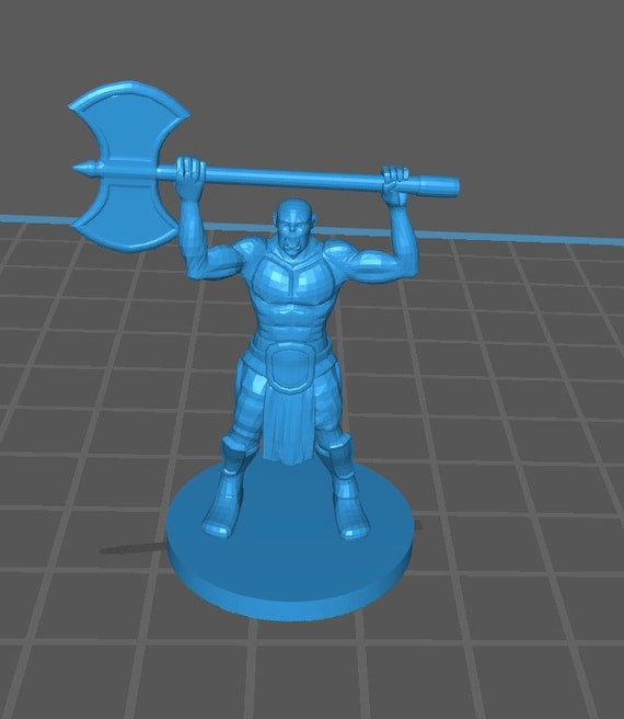 Half Orc Male Bard Miniature D&D 5e Dungeons and Dragons MZ4250 ...