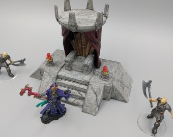 Lich Throne - DND - Pathfinder - Dungeons & Dragons - RPG - Tabletop - 28 mm / 1" - EC3D