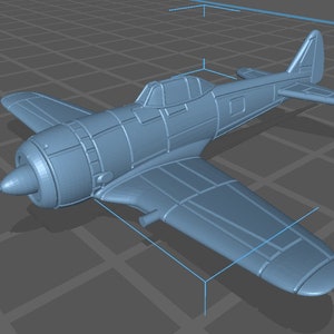 Nakajima - Ki-44-II Hei - Japanese Air - 1:200 Scale - Great for Table Top War Games and Dioramas - Resin -  wargame3d