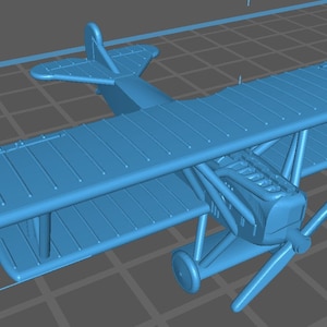 Fokker D.VII - German Air - 1:144 Scale - Great for Table Top War Games and Dioramas - Resin -  wargame3d