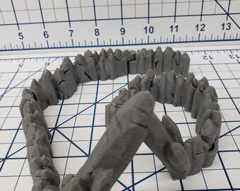 DungeonSticks - Jagged Caverns Rocky Premium Set 100 Tiles! - DND - Pathfinder - Dungeons & Dragons - Terrain - RPG - Tabletop - 28 mm / 1"