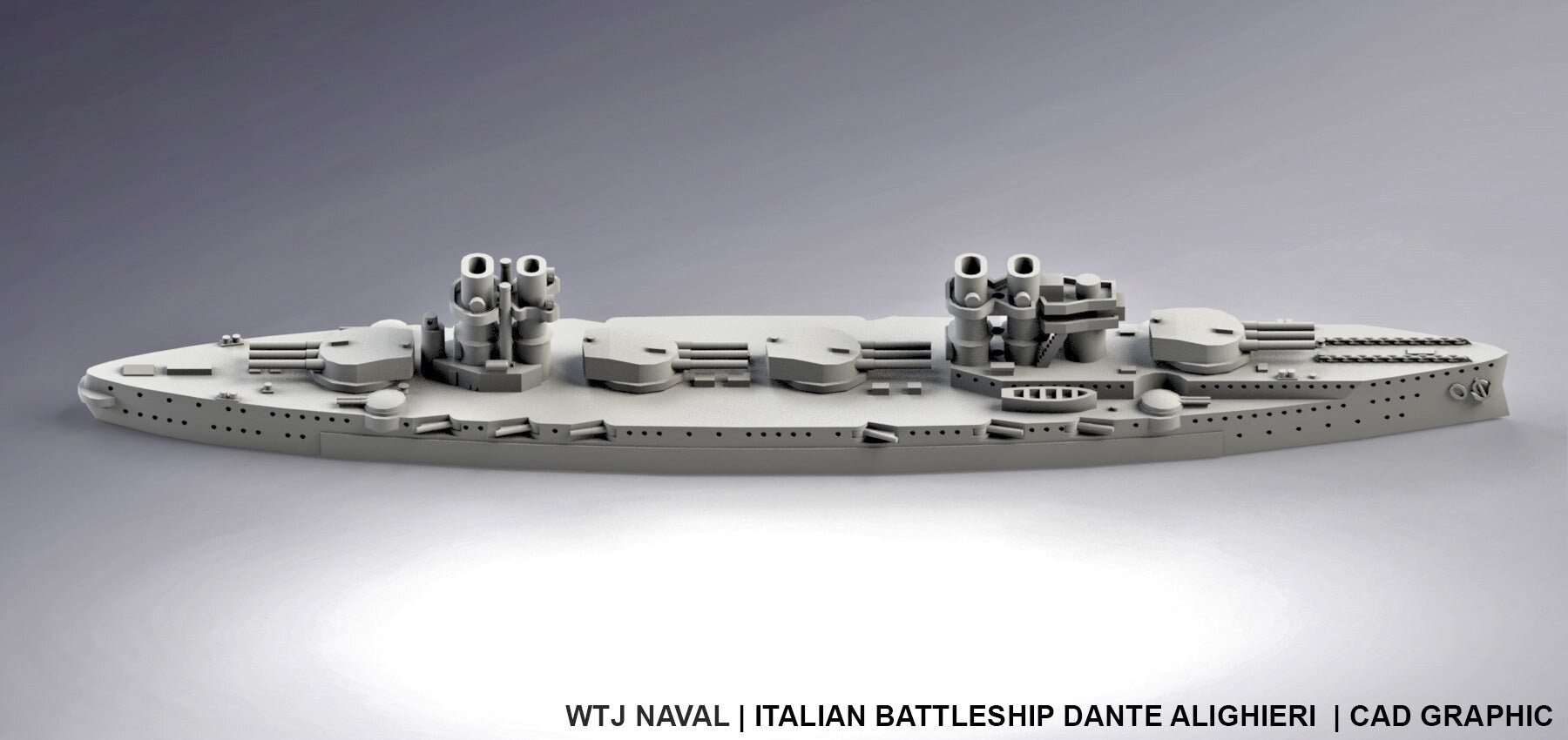 Dante Alighieri - Italian  - Pre Dreadnought Era - Wargaming -  Naval Miniature - Victory at Sea