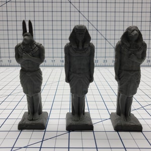 Empire of Scorching Sands - Egyptian Statues - DND - Dungeons & Dragons - RPG - Tabletop - EC3D - Miniature - 28 mm