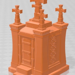 Large Mausoleum - Graveyard Collection - DND - Dungeons & Dragons - RPG - Pathfinder - Tabletop - 28mm