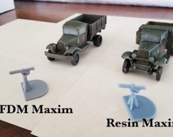 Pintle Maxim MMG  - Great for Table Top War Games And Dioramas - Resin 28mm Miniatures - Bolt Action -