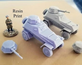 Soviet BA-64 B and D Armoured Car - Great for Table Top War Games And Dioramas - Resin 28mm Miniatures - Bolt Action -