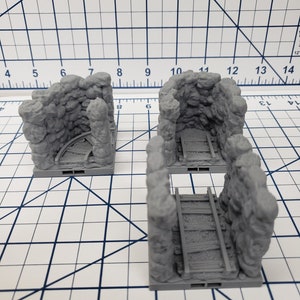 Cavernas - Azulejos de Pasaje Estrecho- DragonLock - DND - Pathfinder - RPG - Dungeon & Dragons - 28 mm / 1" - Terreno - Fat Dragon Games