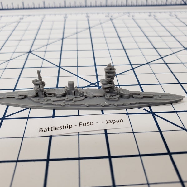 Battleship - IJN Fuso - Wargaming - Axis and Allies - Naval Miniature - Victory at Sea - Tabletop Games - Warships