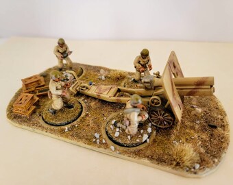 Italian Skoda Model 16 100/17 mm Mountain Howitzer - War Games And Dioramas - Resin 28mm - Bolt Action