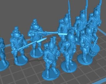 French foot Dragoons btg - Great for Table Top War Games And Dioramas - Resin 28mm Miniatures - Bolt Action -