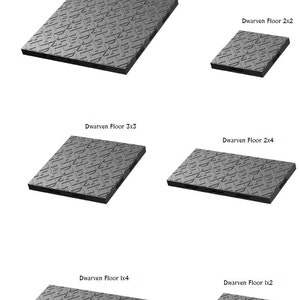 Dwarven Floors - 28 mm / 1&quot; - DragonLock - DND - Pathfinder - RPG - Dungeon & Dragons - Terrain - Fat Dragon Games