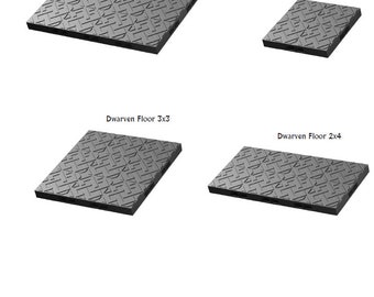 Dwarven Floors - 28 mm / 1" - DragonLock - DND - Pathfinder - RPG - Dungeon & Dragons - Terrain - Fat Dragon Games