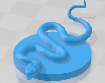 Poisonous Snake Mini - DND - Pathfinder - Dungeons & Dragons - RPG - Tabletop - mz4250- Miniature-28mm-1"Scale