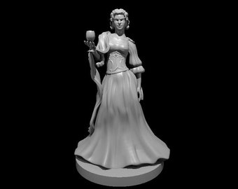 Vampire Spawn Noblewoman Mini - DND - Pathfinder - Dungeons & Dragons - RPG - Tabletop - mz4250- Miniature-28mm-1"Scale