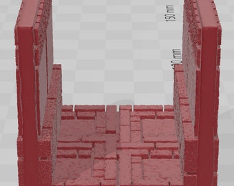 Corridors And Walls - Aztlan 2 Reforged - Pathfinder - Dungeons & Dragons -RPG- Tabletop-Terrain-28 mm / 1"- Aether Studios