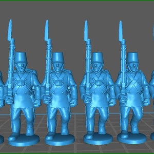 28mm Austrian Hungarian Line inf rgt 1850-60 with kittel