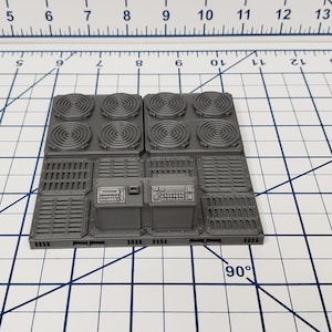 Engineering Tiles - SciFi - Fat Dragon Games - DragonLock - DND - Pathfinder - RPG - Terrain - Space - Science Fiction  28 mm / 1&quot;