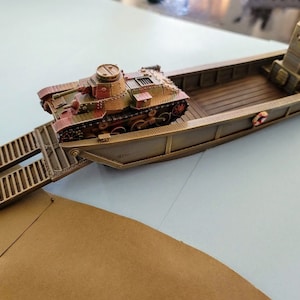 Japanese Daihatsu-Class Landing Craft - War Games And Dioramas - Historical Wargaming - 28 mm scale