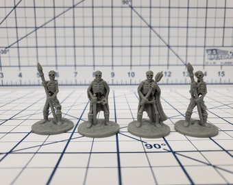 Skeleton Miniatures Sets - DND - Pathfinder - RPG - Dungeon & Dragons - Miniature - Mini - 28 mm / 1&quot; - Fat Dragon Games