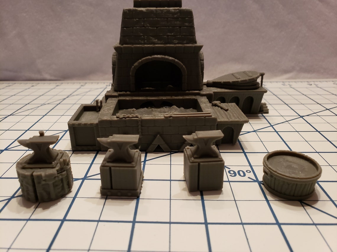Blacksmith Forge and Workshop Set Hero's Hoard DND - Etsy