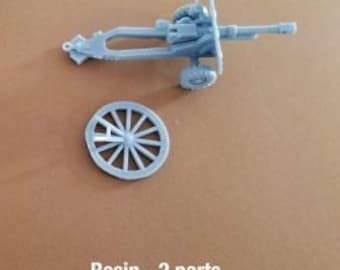 British 25 pounder Field Gun and Limber - Great for Table Top War Games And Dioramas - Resin 28mm Miniatures - Bolt Action -