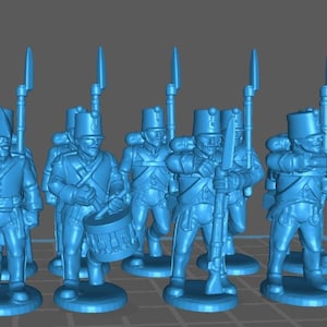 Napoleonic Austrian  Grenzer Btg - 11 minis - Great for Table Top War Games And Dioramas - Historical Wargaming - Resin 28mm Miniatures