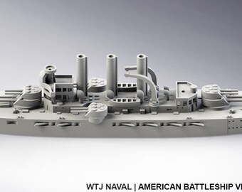 Virginia - US Navy - Pre Dreadnought Era - Wargaming -  Naval Miniature -  Warships