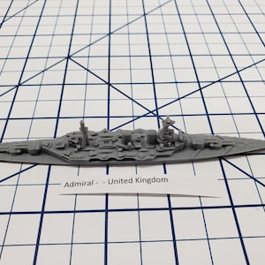 Battleship - HMS Admiral 1941 - HMS Hood - Royal Navy - Wargaming -  Naval Miniature -  Warships