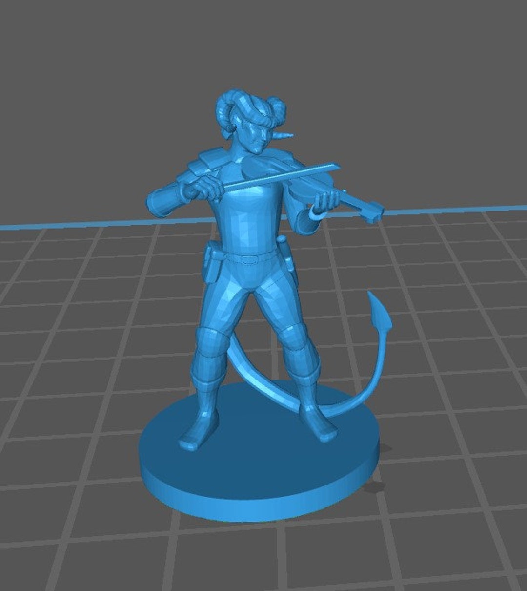 Tiefling Bard Mini Dnd Pathfinder Dungeons Dragons Rpg