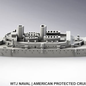 Olympia - US Navy - Pre Dreadnought Era - Wargaming -  Naval Miniature -  Warships