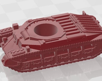 A12 Matilda II - 1/100 Scale - UK - Tanks - Armored Vehicle - World Of Tanks - War Game - Wargaming - Axis and Allies - Tabletop Games