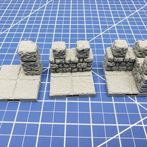 Keep Style - 2&quot; Wall Tiles- DragonLock - DND - Pathfinder - RPG - Dungeon & Dragons - 28 mm / 1&quot; - Terrain - Fat Dragon Games