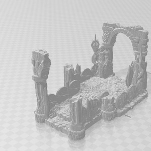 Walkway of Triumph - Atlantean Ruins - Savage Atoll - DND - Dungeons & Dragons - RPG - Tabletop - EC3D - Miniature - 28 mm - 1&quot; scale