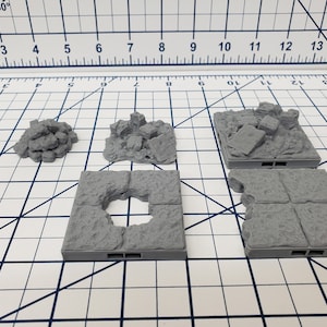 Dungeon Style - Special Floors 2 - DragonLock - DND - Pathfinder - RPG - Dungeon & Dragons - 28 mm / 1&quot; - Terrain - Fat Dragon Games