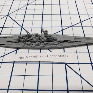 Battleship - North Carolina - US Navy - Wargaming -  Naval Miniature -  Tabletop Games - Warships
