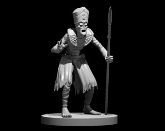 Mummy Lord Mini - DND - Pathfinder - Dungeons & Dragons - RPG - Tabletop - mz4250- Miniature-28mm-1"Scale