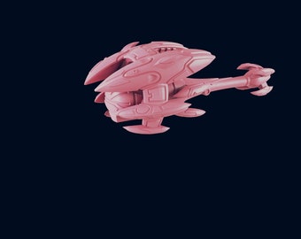 Kshellik Fleet Destroyer - The Astra Nebula - Starfinder - A Billion Suns - Starmada - War Fleets - Tabletop - EC3D