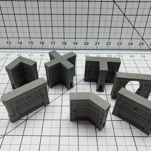 Empire of Scorching Sands - Curtained Palace Walls - DND - Dungeons & Dragons - RPG - Tabletop - EC3D - Miniature - 28 mm