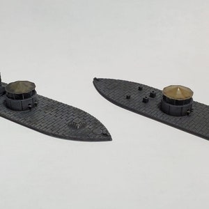 USS Monitor - Late 1862 - Union - Navires - Voiliers - Age of Sail - Jeu de guerre - Jeux de guerre - Jeux de table - Echelle 1/600
