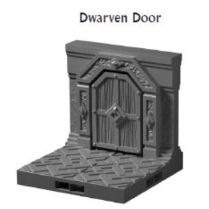 Dwarven Doors - 28 mm / 1&quot; - DragonLock - DND - Pathfinder - RPG - Dungeon & Dragons - Terrain - Fat Dragon Games