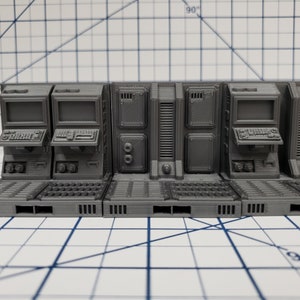 Wall Tiles - SciFi - Fat Dragon Games - DragonLock - DND - Pathfinder - RPG - Terrain - Space - Science Fiction  28 mm / 1&quot;