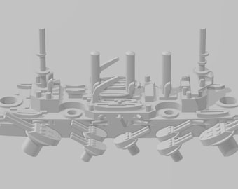 Connecticut - USN - Rotating Turret - Wargaming - Naval Miniature
