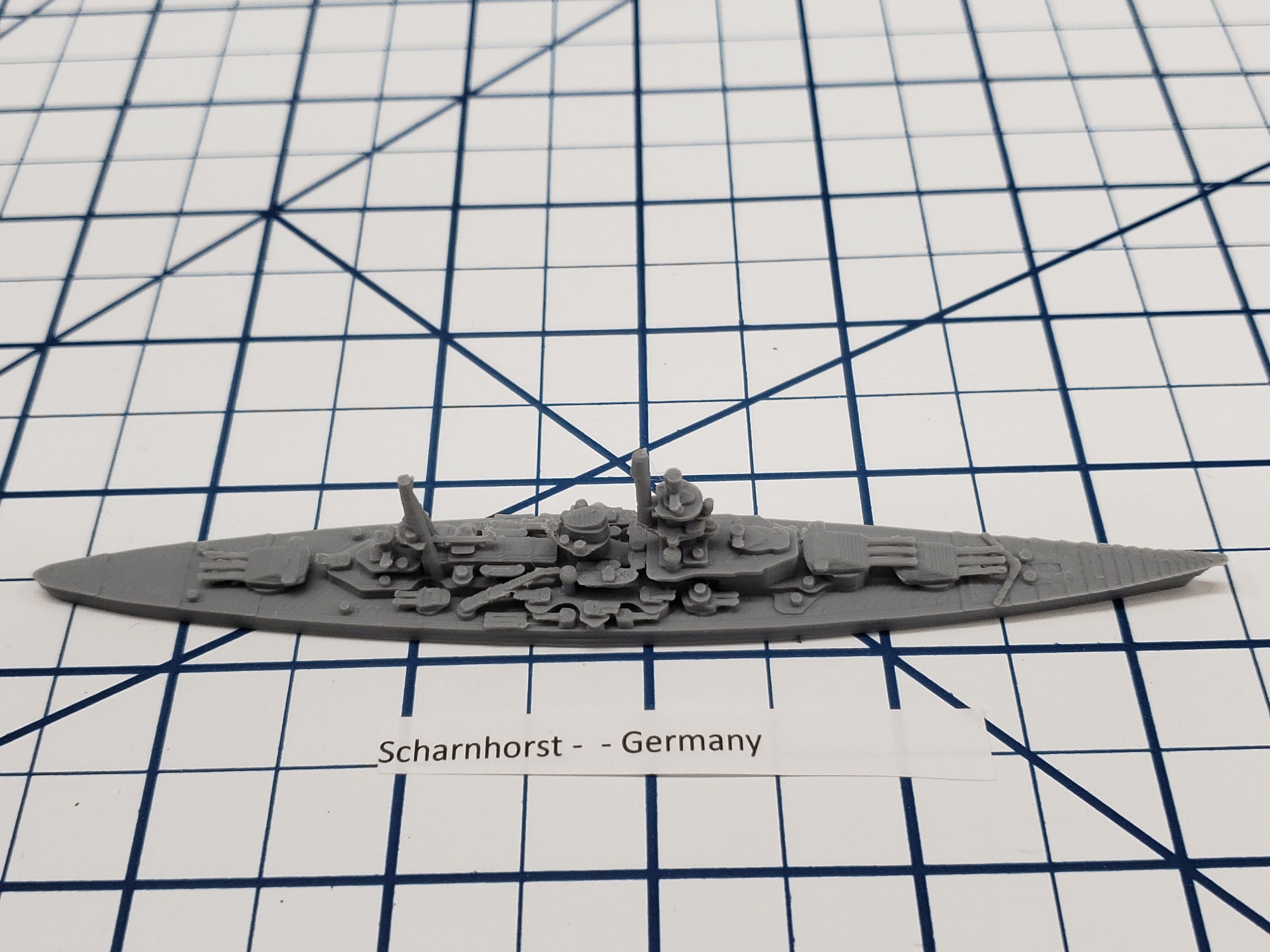 Battleship Scharnhorst German Navy Wargaming Axis And Etsy Norway