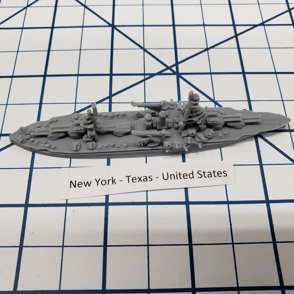 Battleship - Texas - US Navy - Wargaming - Axis and Allies - Naval Miniature - Victory at Sea - Tabletop Games - Warships