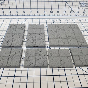 Dungeon Style - Ruined Floor Tiles - DragonLock - DND - Pathfinder - RPG - Dungeon & Dragons - 28 mm / 1&quot; - Terrain - Fat Dragon Games
