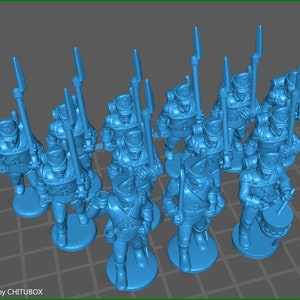 Belgian Line 1814-15 - 13 minis - War Games And Dioramas - Historical Wargaming -Resin 28mm