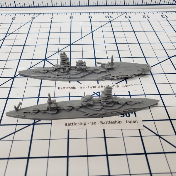 Battleship - IJN Ise - Wargaming - Axis and Allies - Naval Miniature - Victory at Sea - Tabletop Games - Warships