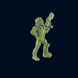 Male Vault Dweller - Beyond the Badlands - Mini - EC3D - Cyber Punk - SciFi RPG