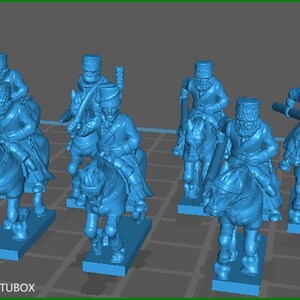 Russian Cossacks winter dress - 7 Minis - Epic 15mm Miniatures
